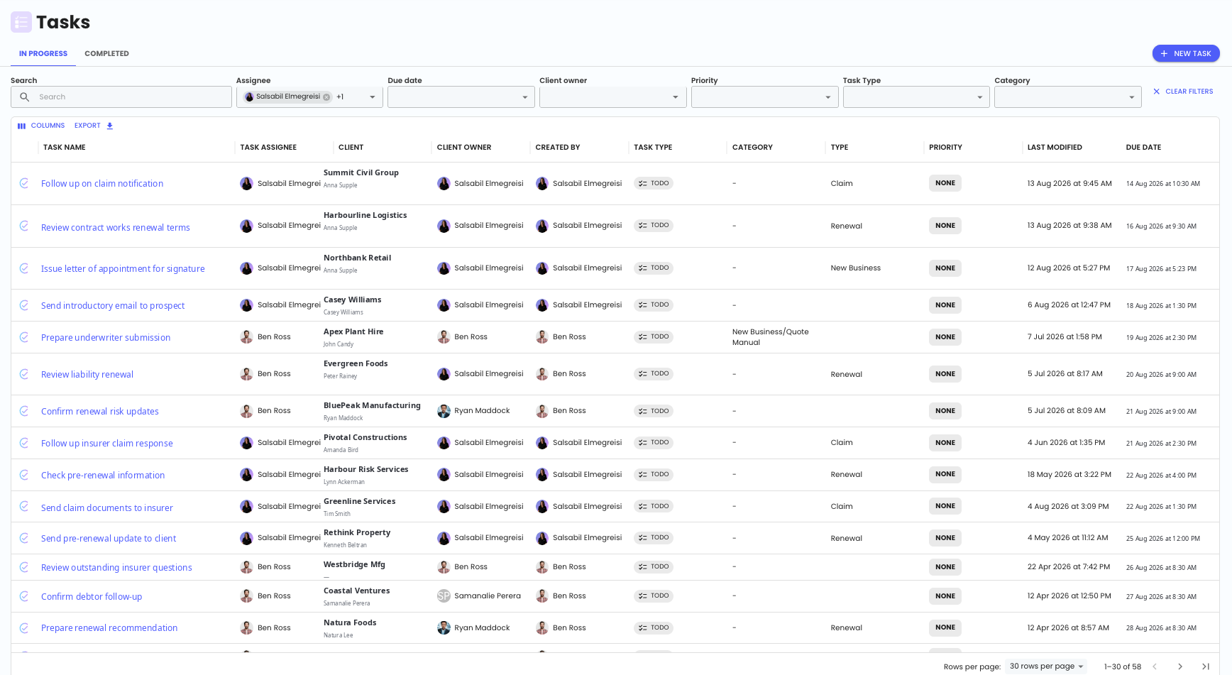FolioCRM tasks demonstration